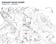 EXHAUST VALVE COVER 24612041B diagram position