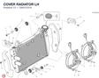 COVER RADIATOR LH 24612131A diagram position