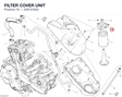 FILTER COVER UNIT 24612162A diagram position