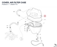 COVER, AIR FILTER CASE 24620771A diagram position