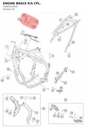Diagram preview: ENGINE BRACE R/S CPL. (79403014044)