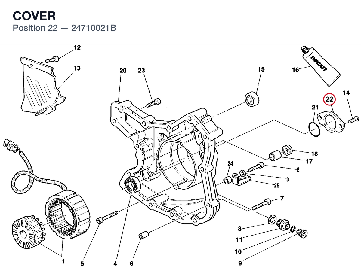 COVER 24710021B diagram position