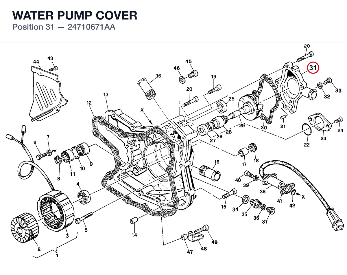 WATER PUMP COVER