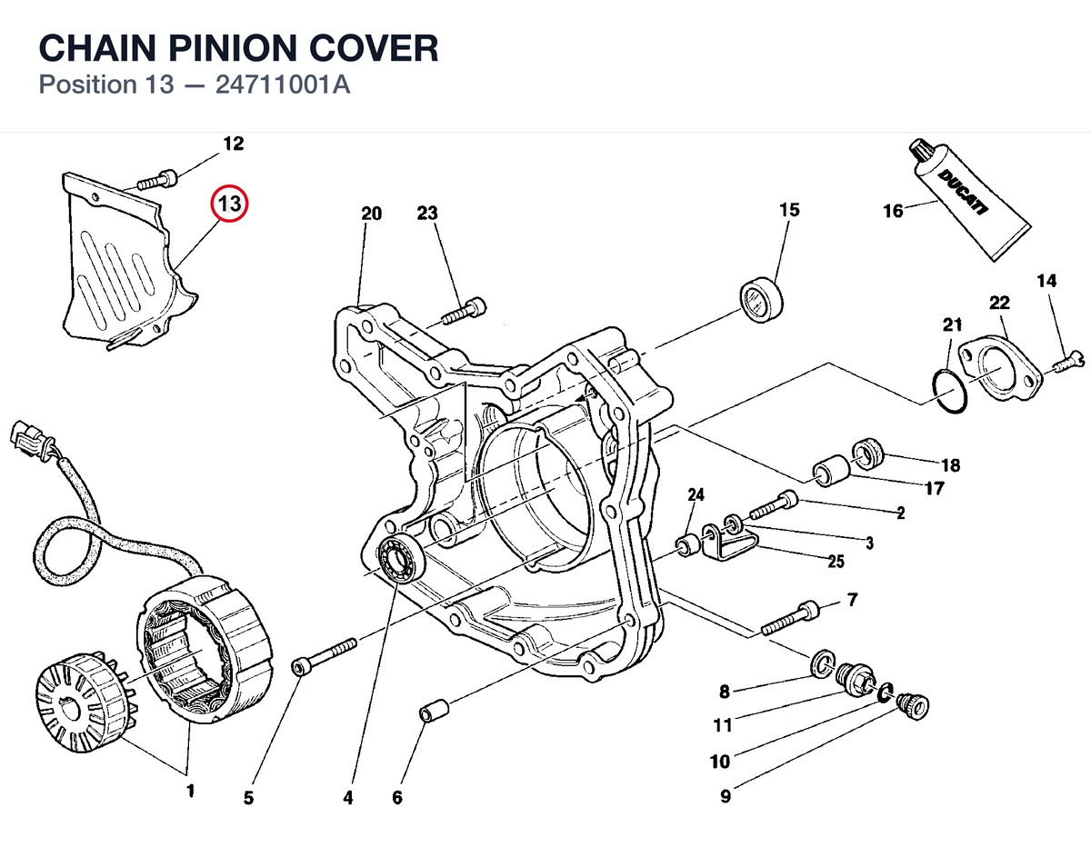 CHAIN PINION COVER
