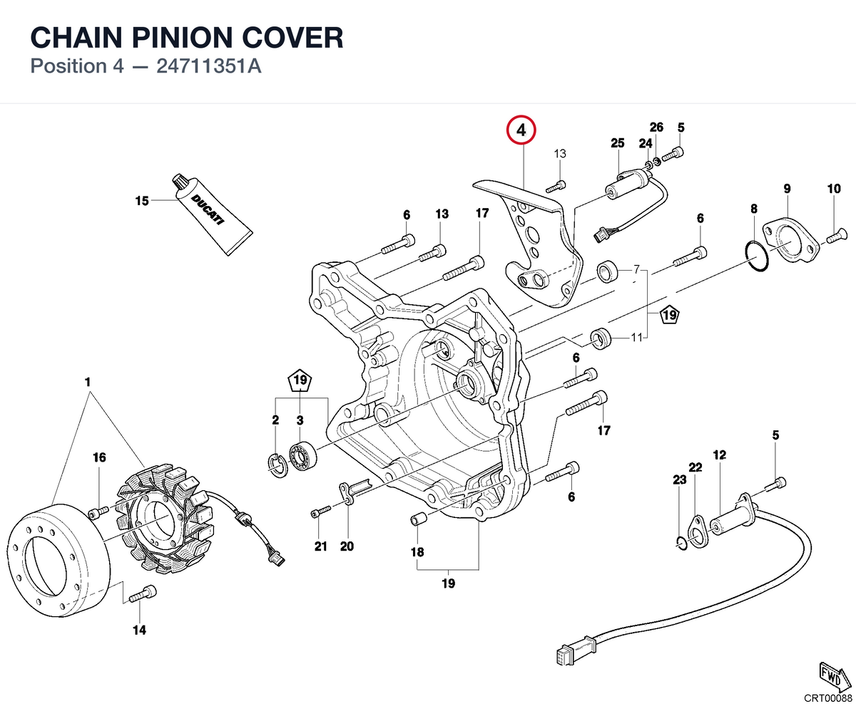 CHAIN PINION COVER