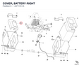 COVER, BATTERY RIGHT 24711511A diagram position