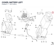 COVER, BATTERY LEFT 24711521A diagram position