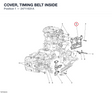 COVER, TIMING BELT INSIDE 24711631A diagram position