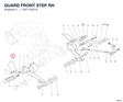 GUARD FRONT STEP RH 24711821A diagram position