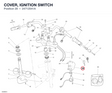COVER, IGNITION SWITCH 24712041A diagram position