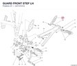 GUARD FRONT STEP LH 24712151A diagram position
