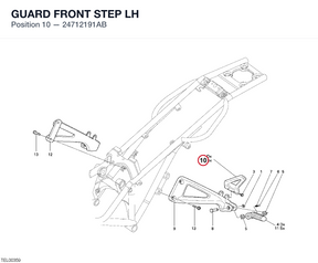 GUARD FRONT STEP LH