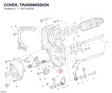 COVER, TRANSMISSION 24712221E diagram position