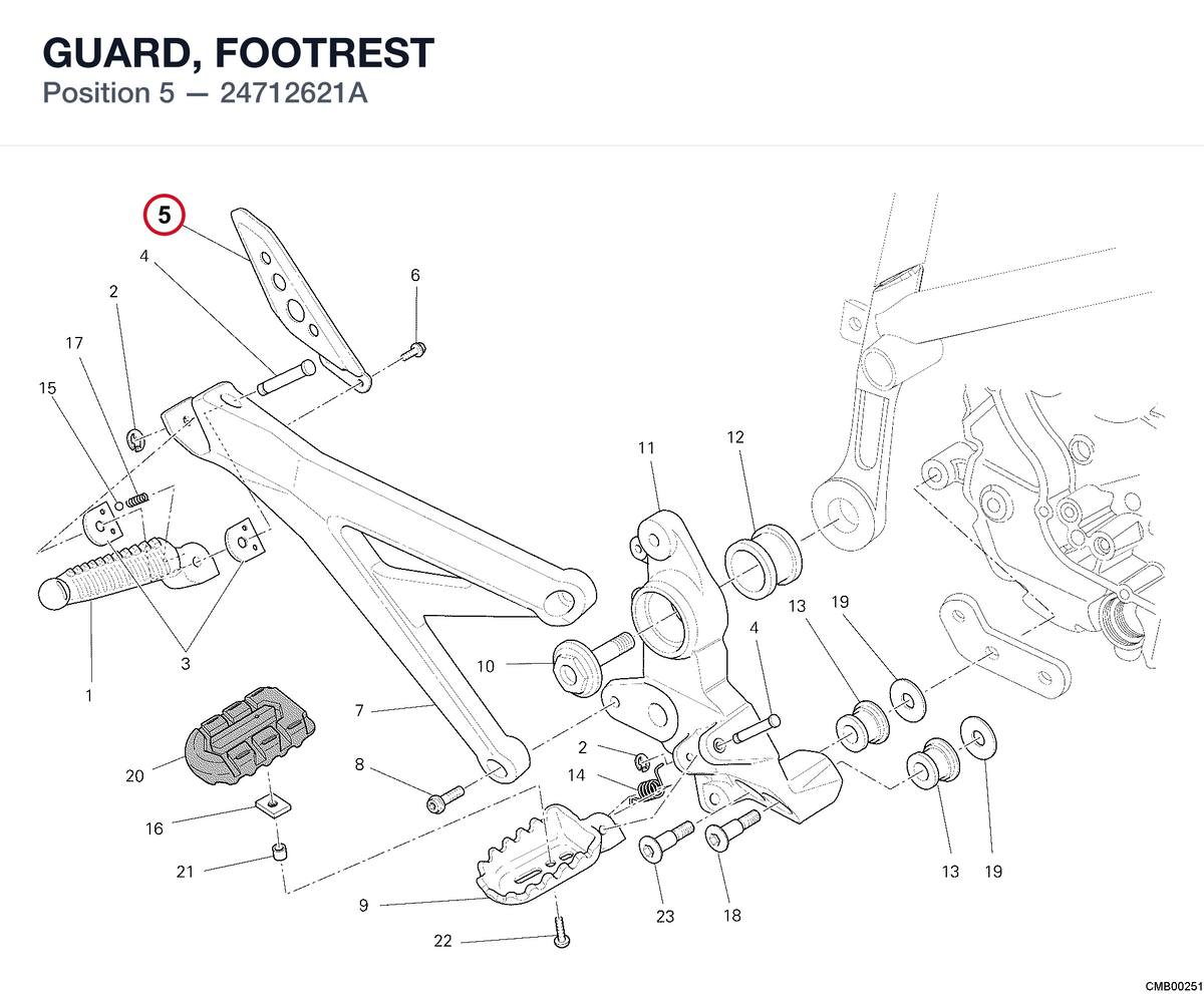 GUARD, FOOTREST