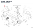 GUARD, FOOTREST 24712621B diagram position