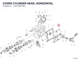 COVER CYLINDER HEAD, HORIZONTAL 24712871BC diagram position