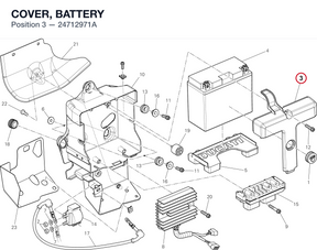 COVER, BATTERY 24712971A diagram position