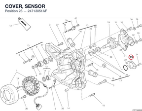 COVER, SENSOR 24713051AF diagram position