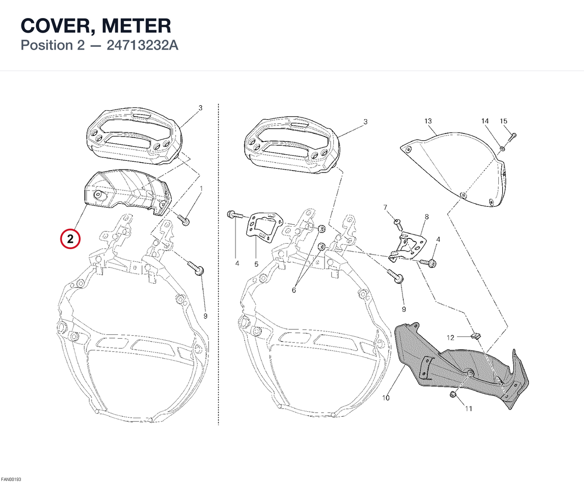 COVER, METER 24713232A diagram position