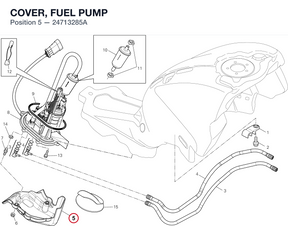COVER, FUEL PUMP 24713285A diagram position