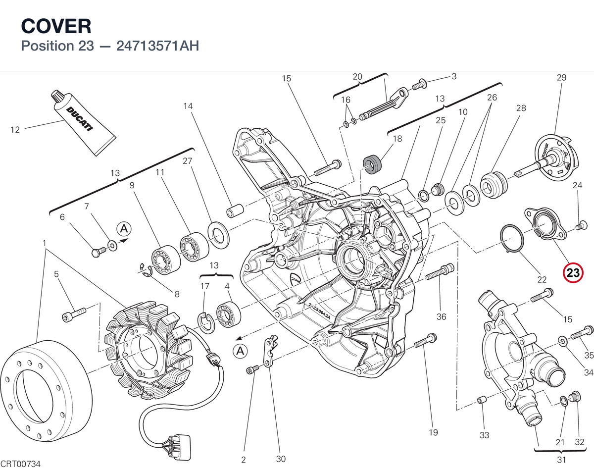 COVER 24713571AH diagram position