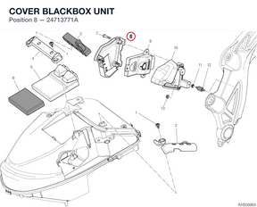 COVER BLACKBOX UNIT 24713771A diagram position