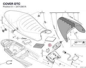 COVER DTC 24713961A diagram position