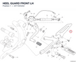 HEEL GUARD FRONT LH 24714042AA diagram position