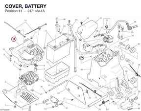 COVER, BATTERY 24714641A diagram position