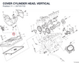 COVER CYLINDER HEAD, VERTICAL 24715171D diagram position