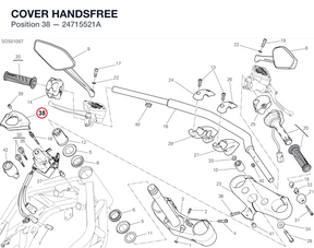 COVER HANDSFREE 24715521A diagram position