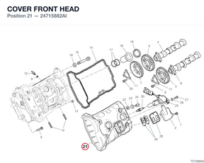COVER FRONT HEAD 24715882AI diagram position