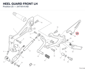 HEEL GUARD FRONT LH 24716141AB diagram position