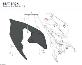 SEAT BACK 24716171A diagram position