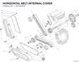 HORIZONTAL BELT INTERNAL COVER 24718461A diagram position