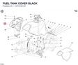 FUEL TANK COVER BLACK