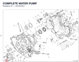 COMPLETE WATER PUMP 24723701I diagram position