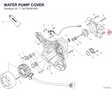 WATER PUMP COVER 24724481AH diagram position