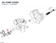 OIL PUMP COVER 24727602C diagram position
