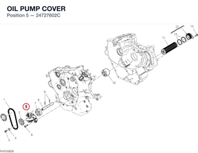 OIL PUMP COVER 24727602C diagram position