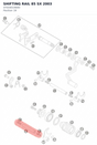Diagram preview: SHIFTING RAIL 85 SX       2003 (47034019000)