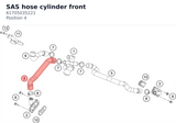 Diagram preview: SAS hose cylinder front (61705035221)