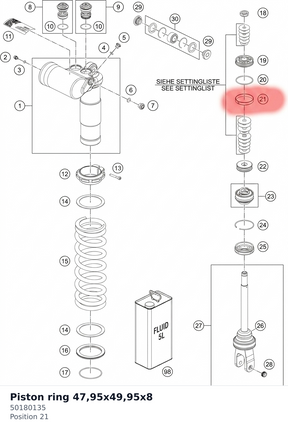 Diagram preview: Piston ring 47,95x49,95x8 (50180135)