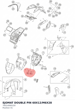 Diagram preview: EJOMAT DOUBLE PIN 60X12/M6X28 (76014060150)