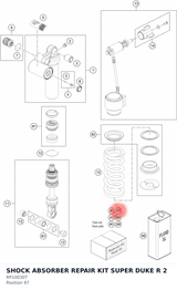 Diagram preview: SHOCK ABSORBER REPAIR KIT SUPER DUKE R 2 (RP10030T)