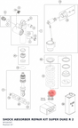 Diagram preview: SHOCK ABSORBER REPAIR KIT SUPER DUKE R 2 (RP10030T)