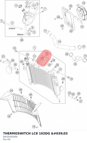 Diagram preview: THERMOSWITCH LC8 102DG '03 (60035045000)