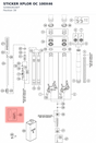 Diagram preview: STICKER XPLOR OC 100X46 (52000281SET)