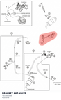 Diagram preview: BRACKET AKF-VALVE (78115002000)