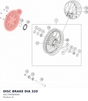 Diagram preview: DISC BRAKE DIA 320 (A61709060000)